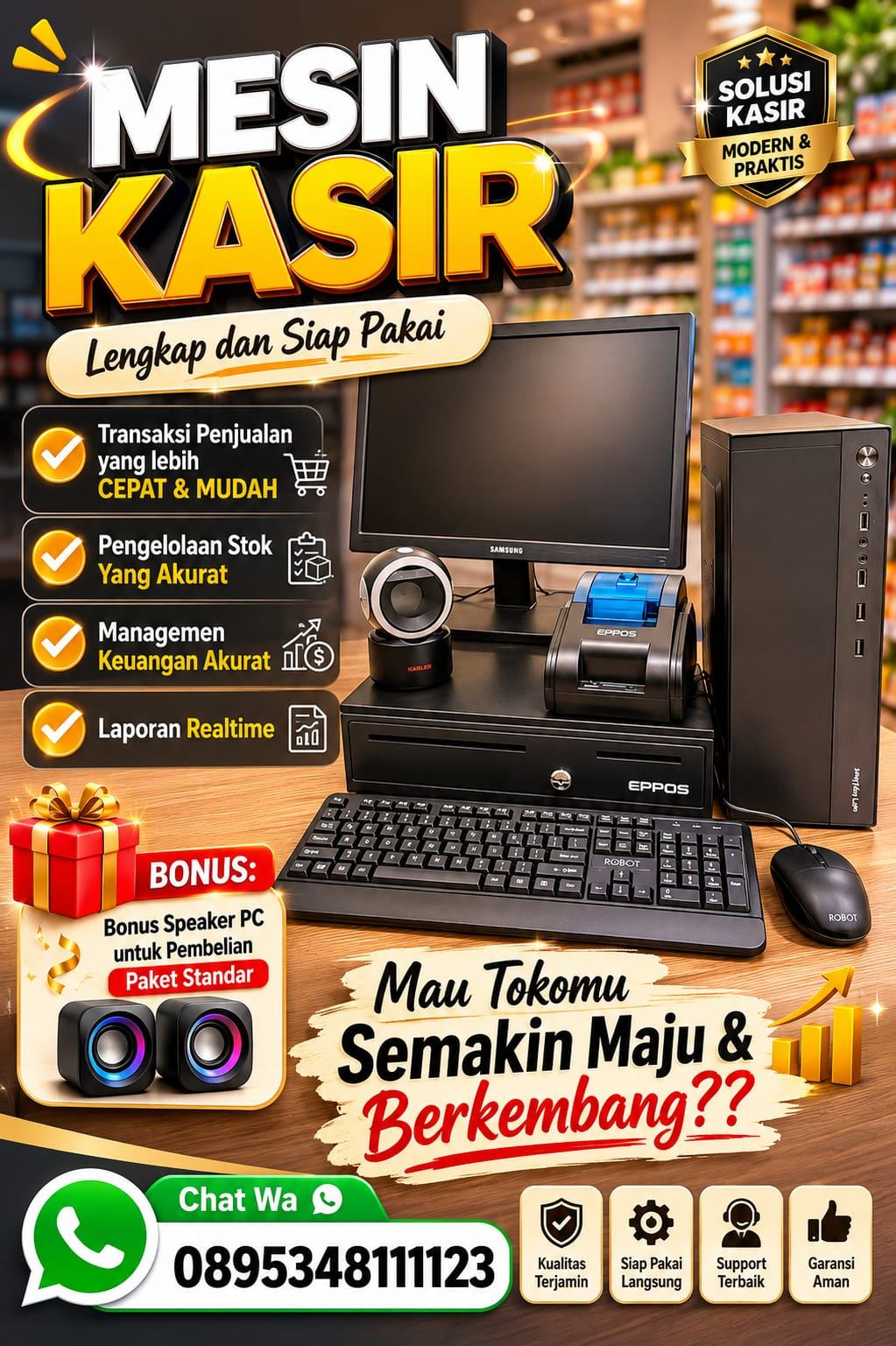 Foto iklan MESIN KASIR TOKO SIAP PAKAI 1