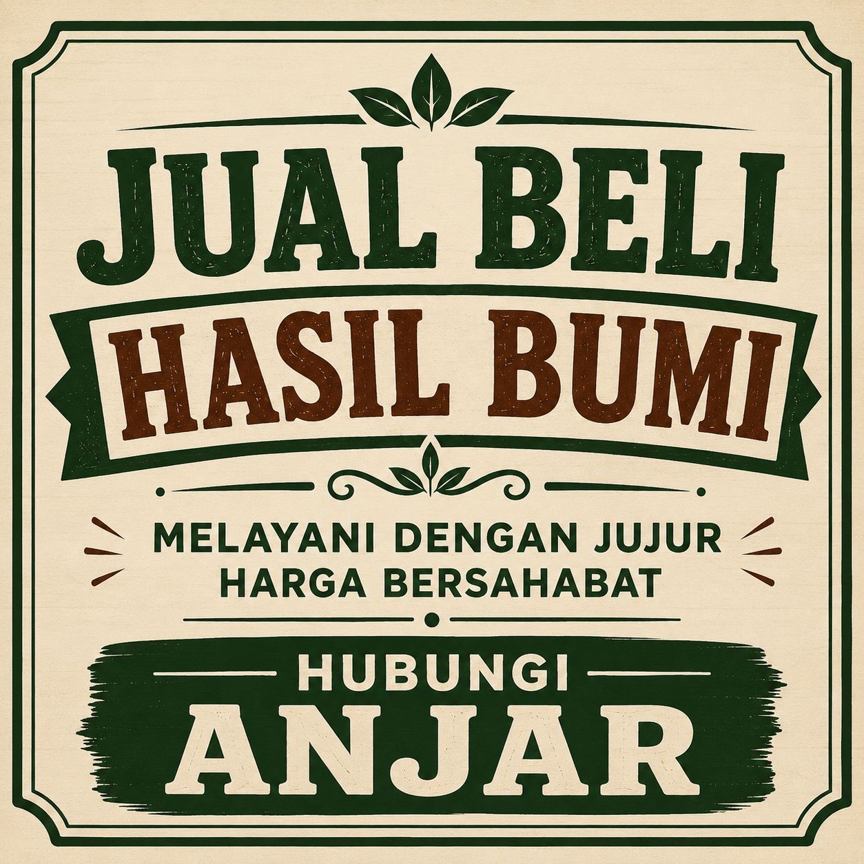 Foto iklan Jual beli hasil bumi 1
